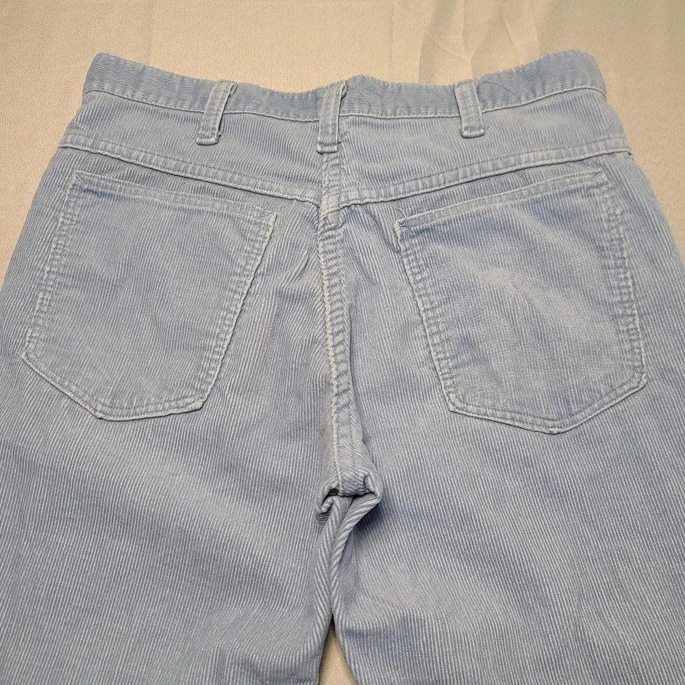 Vintage Levi's Corduroy Pants Mens 31x31 Blue 70s‎ Straight Leg 517 Style Retro